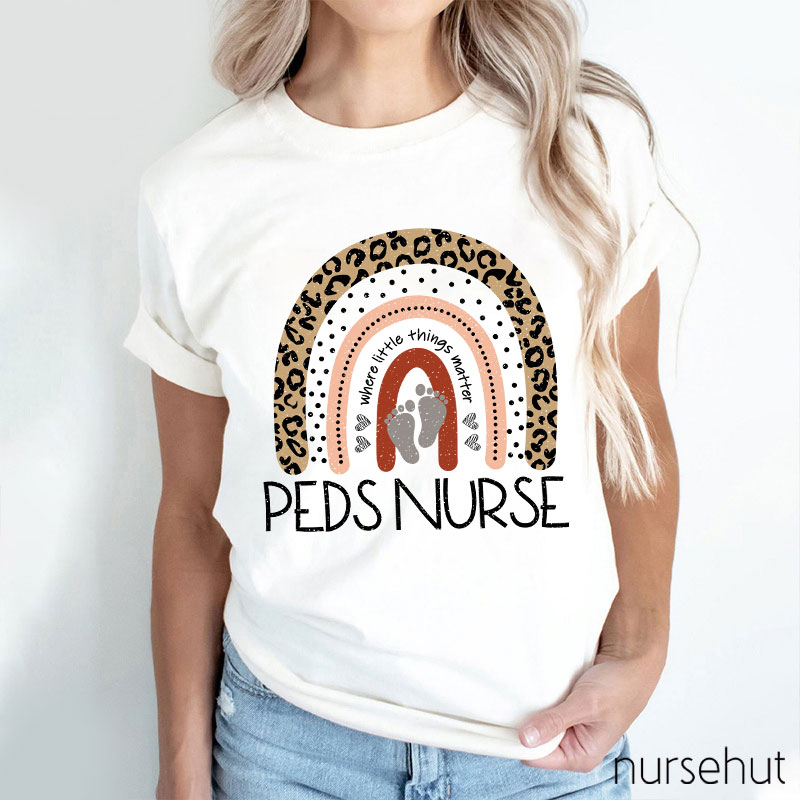 Where Little Things Matter Peds Nurse T-Shirt