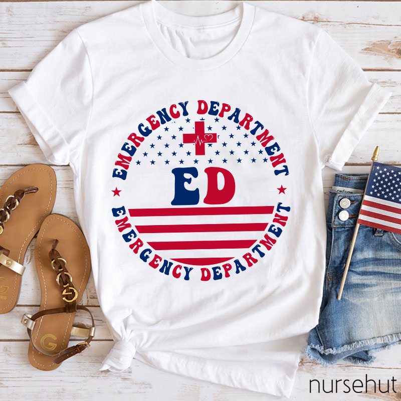Flag ED Nurse T-Shirt