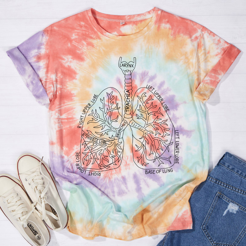 That's A Lungs Nurse Tie-dye T-Shirt