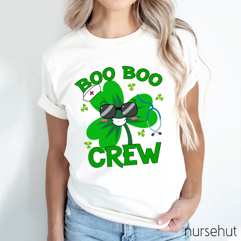 Boo Boo Crew Clover Nurse T-Shirt