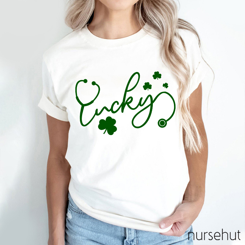 Lucky Stethoscope Nurse T-Shirt