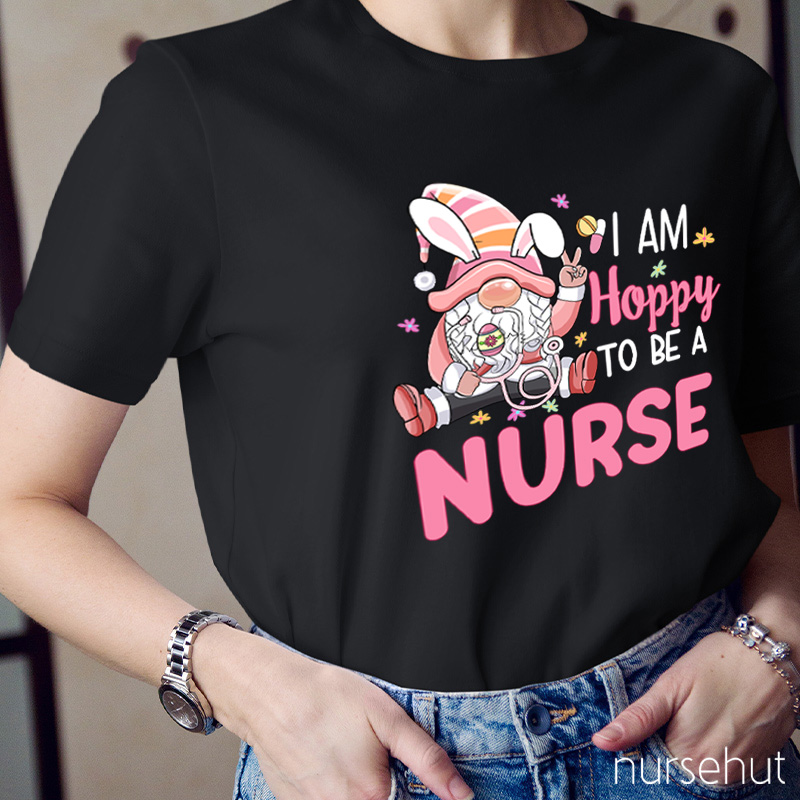 Personalized Title I Am Hoppy To Be A Nurse T-Shirt