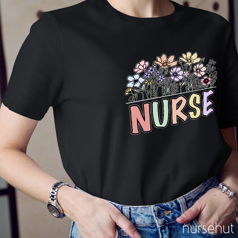 Nurse Flower T-Shirt