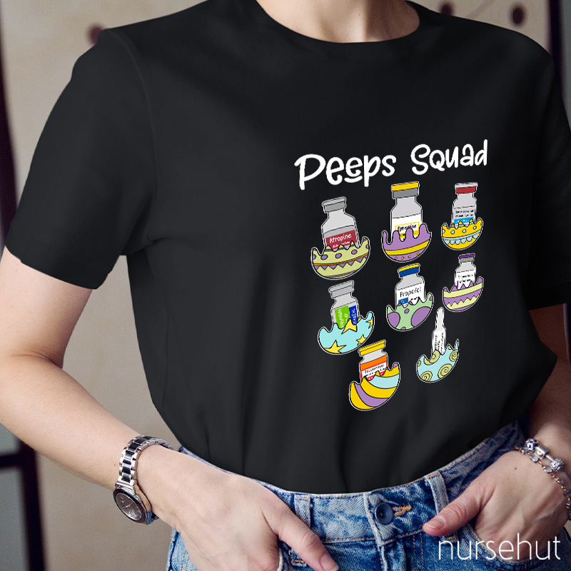 Peeps Squad Nurse T-Shirt