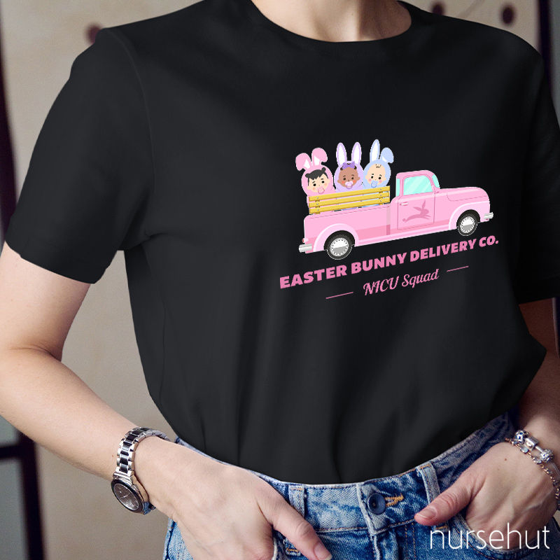 Easter Bunny Delivery Co Nurse T-Shirt