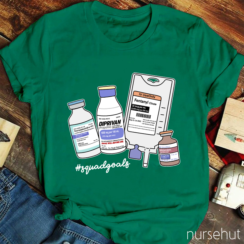 Squad Goals Calm Dowm Nurse T-Shirt