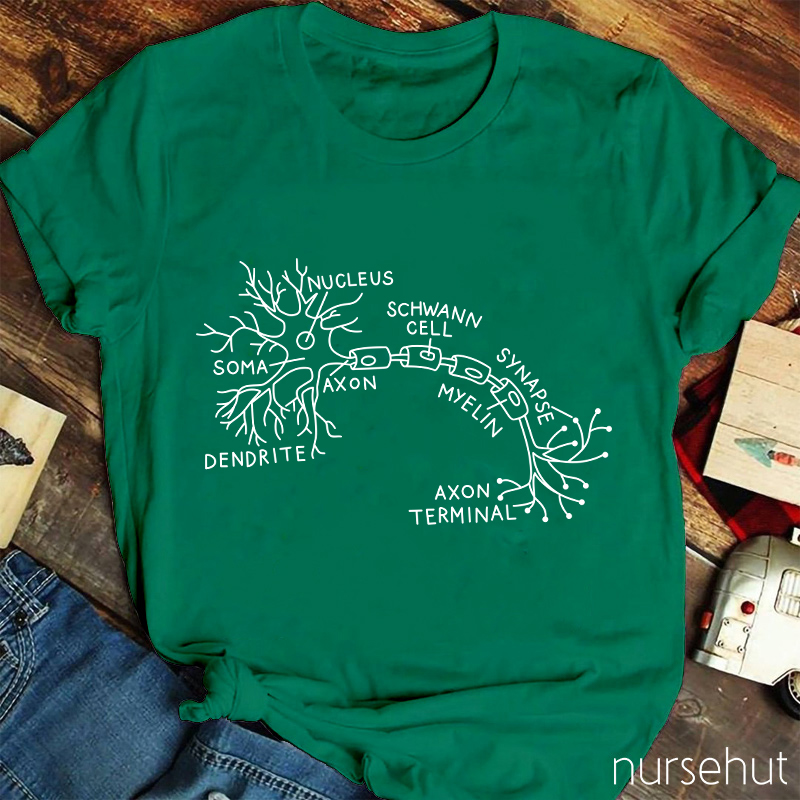 Neuron Anatomy Nurse T-Shirt