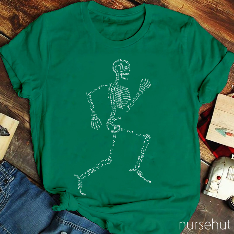 Human Skeletal System Nurse T-Shirt