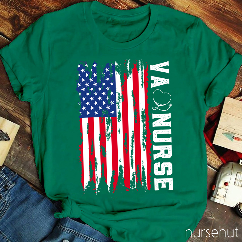 Personalized Department Flag Nurse T-Shirt