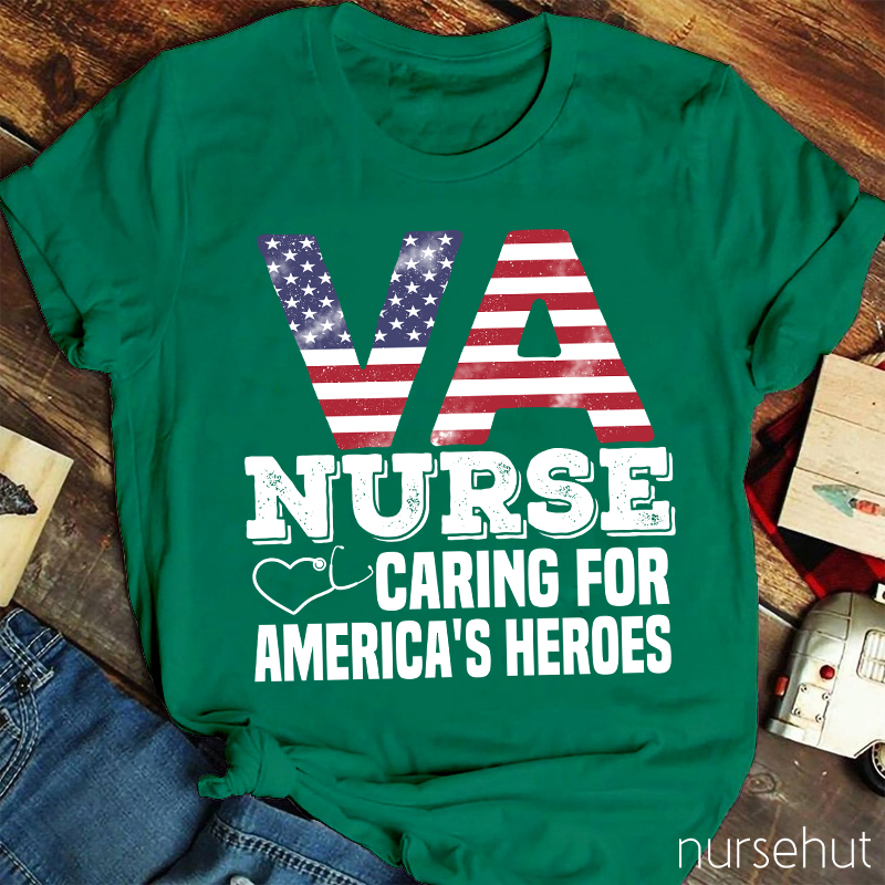 VA Flag Nurse T-Shirt