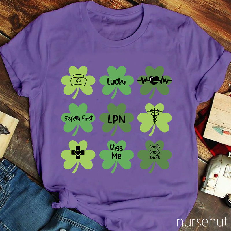 Personalized Safety First Be Lucky Nurse T-Shirt