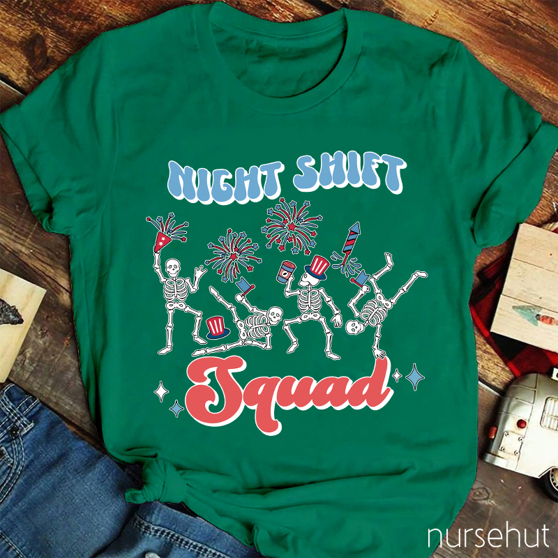 Night Shift Squad Nurse T-Shirt