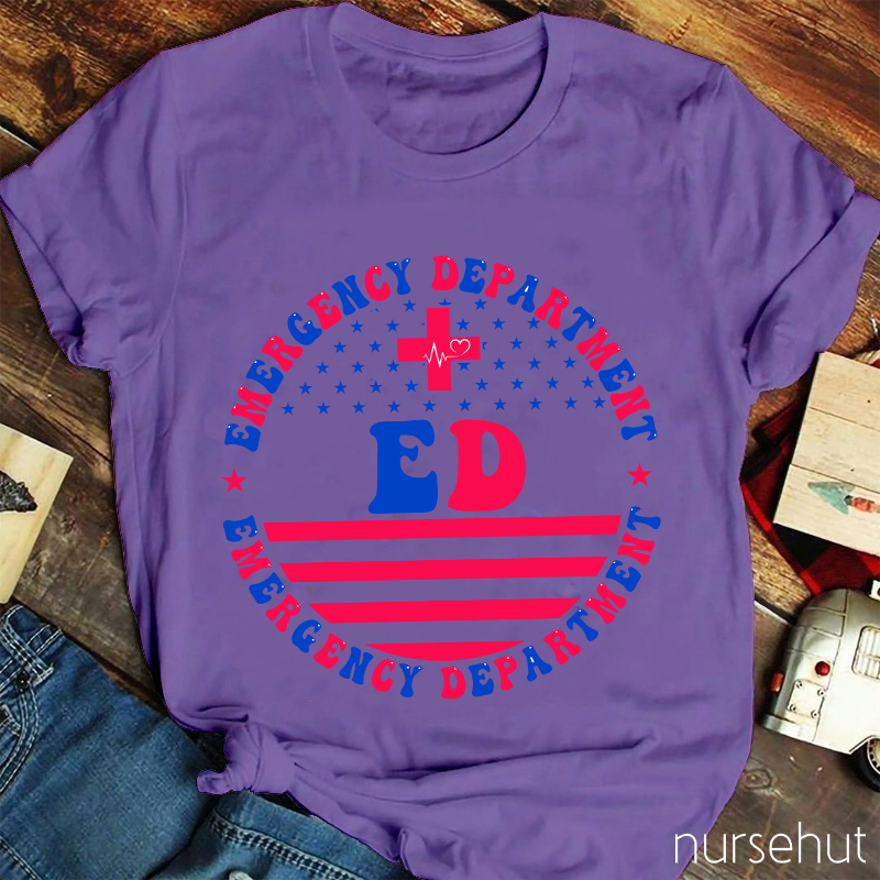 Flag ED Nurse T-Shirt