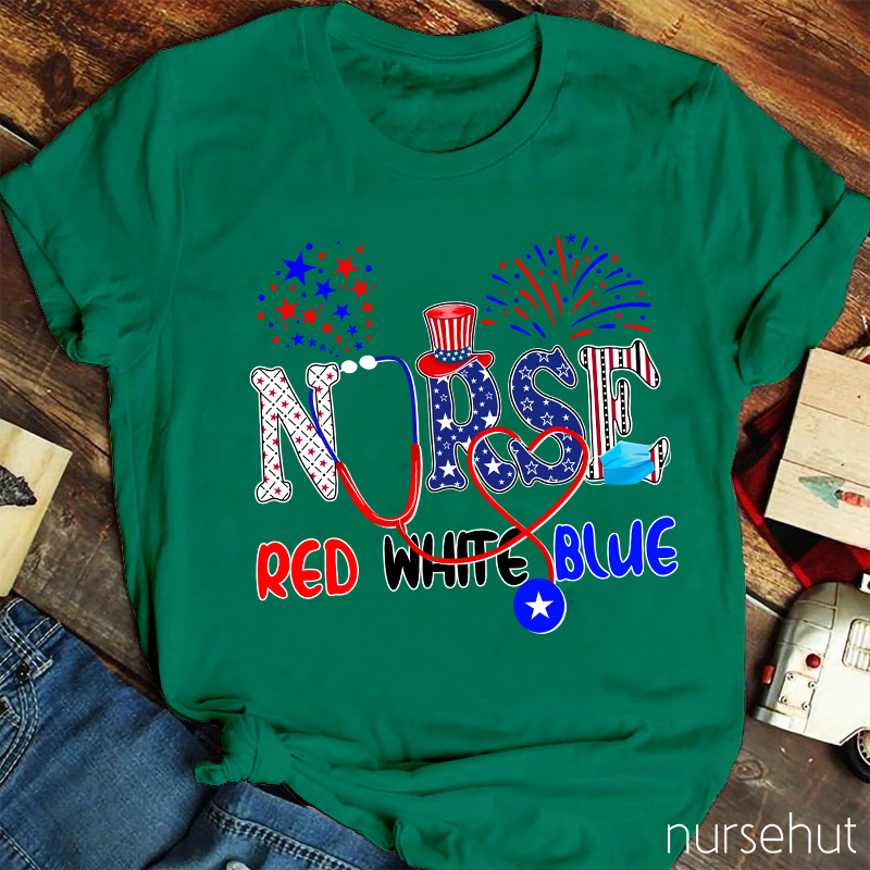 Red White Blue Nurse T-Shirt