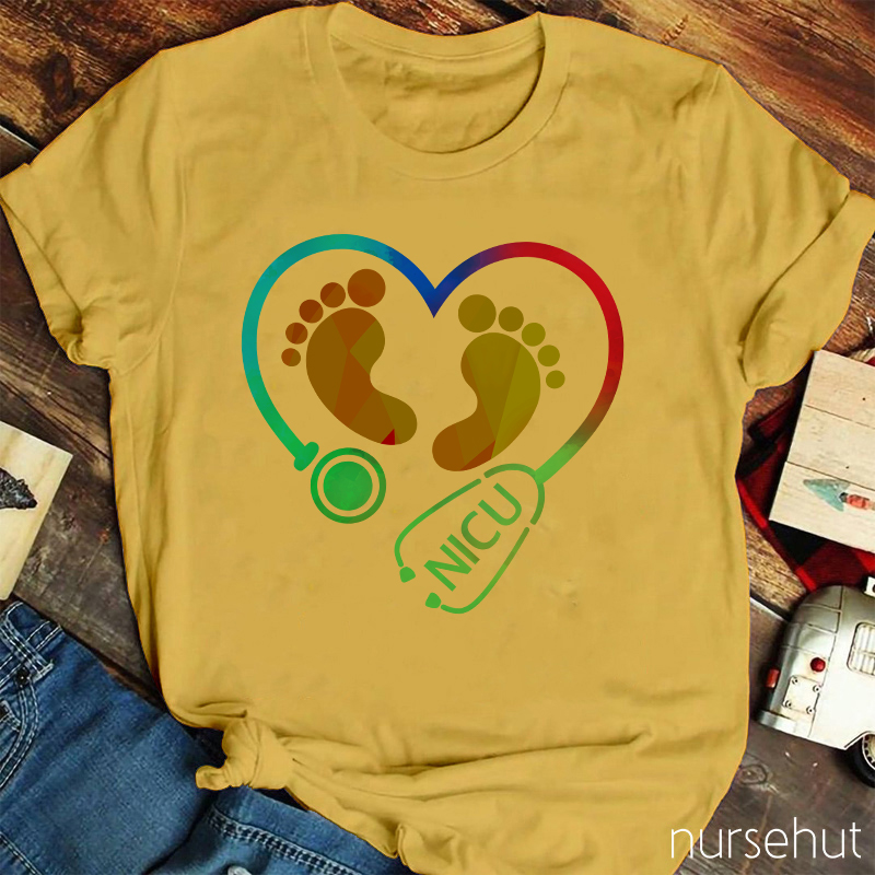 Lovely Baby Feet Nurse T-Shirt