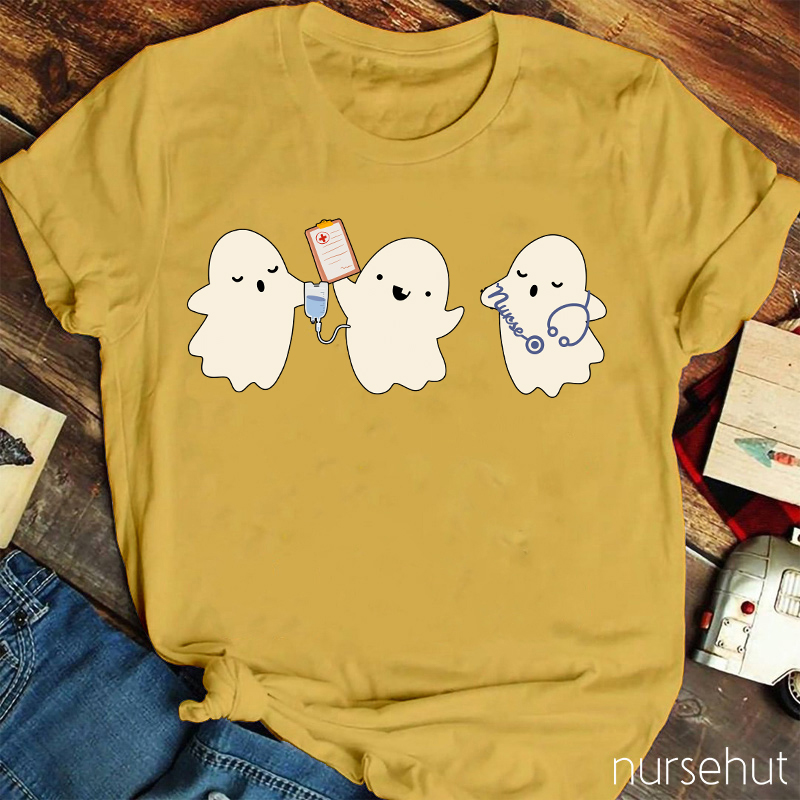 Cute Ghost Nurse T-Shirt
