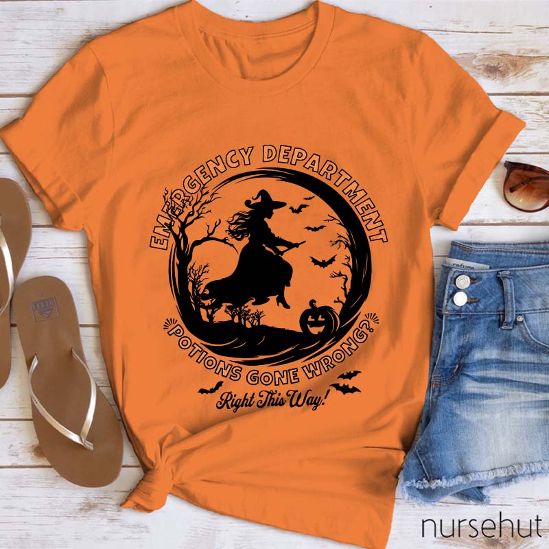 Emergency Department Potions Gone Wrong Nurse T-Shirt