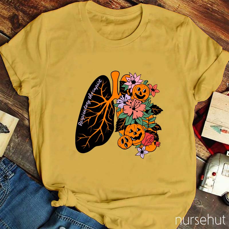 Halloween Respiratory Therapist Nurse T-Shirt