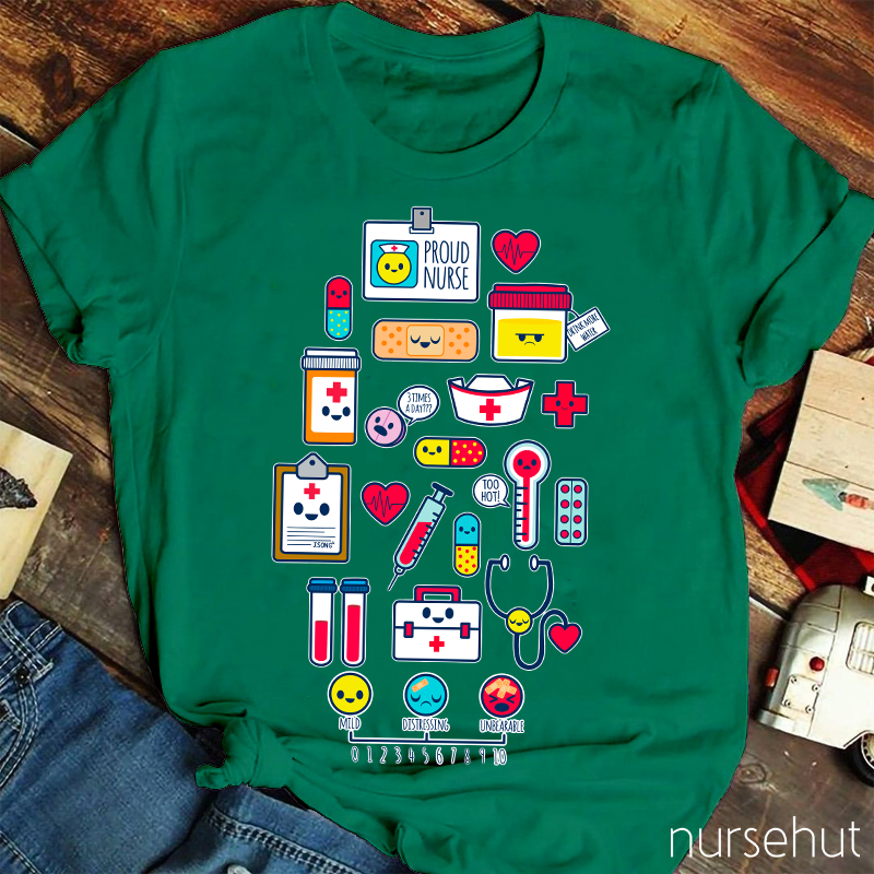 Medical Emotion Spectrum Nurse T-Shirt