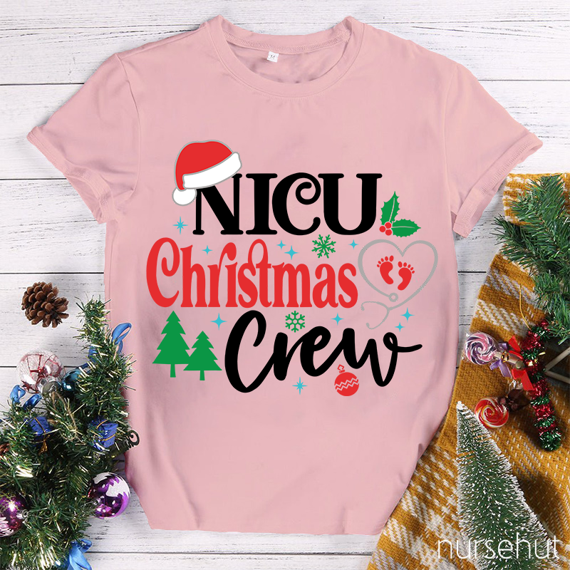 Nicu Christmas Crew Nurse T-Shirt