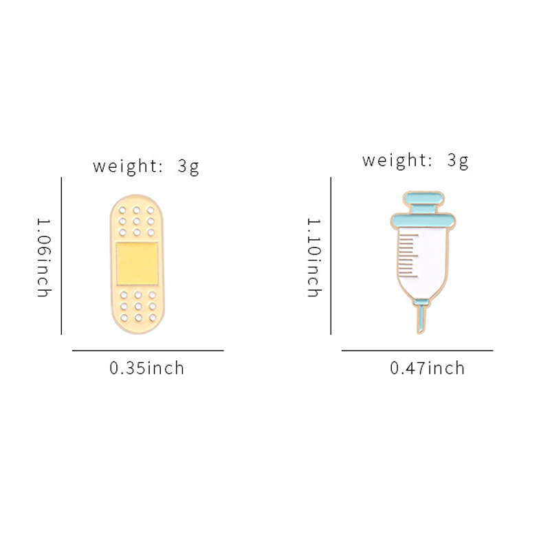 Needle Tube Band-Aid Nurse Series Pin Set