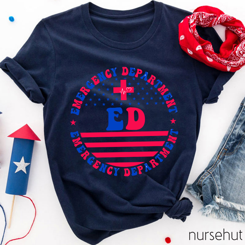 Flag ED Nurse T-Shirt