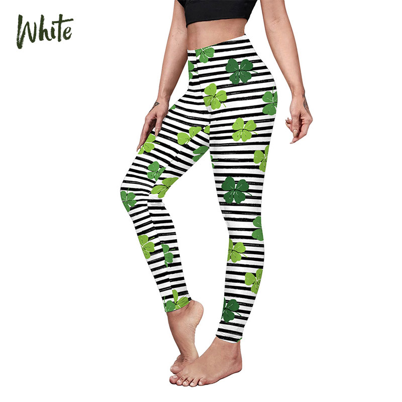 Irish St. Patrick's Day Print Ladies Yoga Pants Butt Lift Outerwear T
