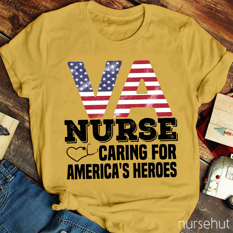 VA Flag Nurse T-Shirt