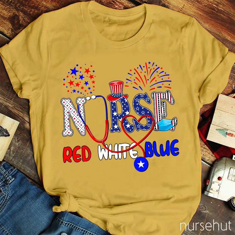 Red White Blue Nurse T-Shirt