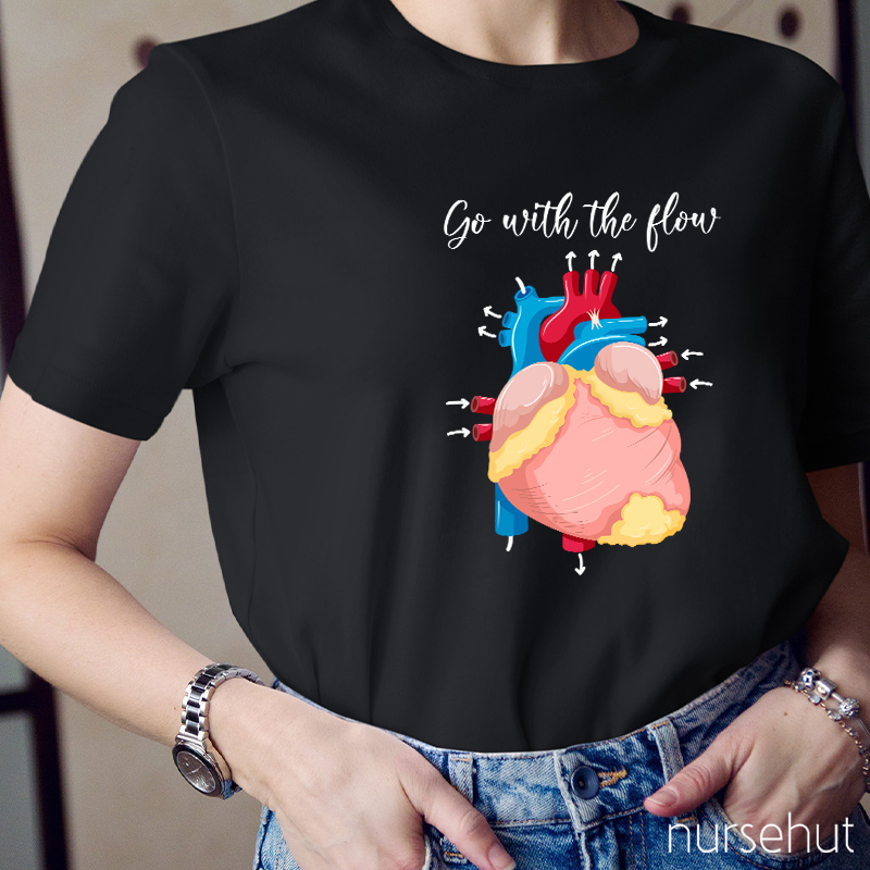 Go With The Flow Nurse T-Shirt