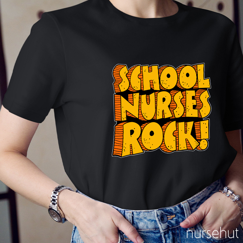 School Nurses Rock Nurse T-Shirt
