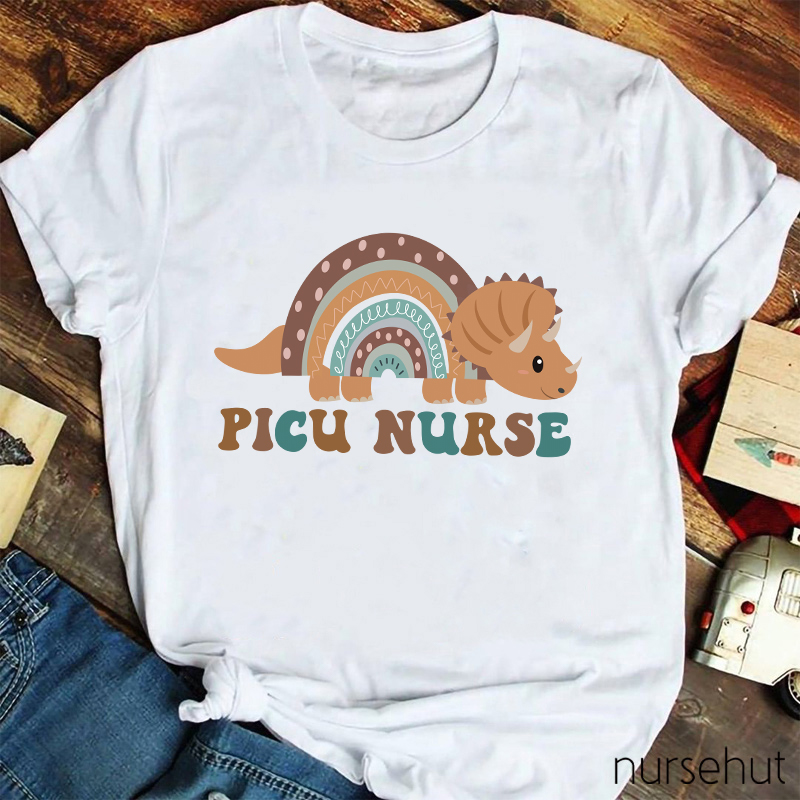Picu Nurse Dinosaur Nurse T-Shirt