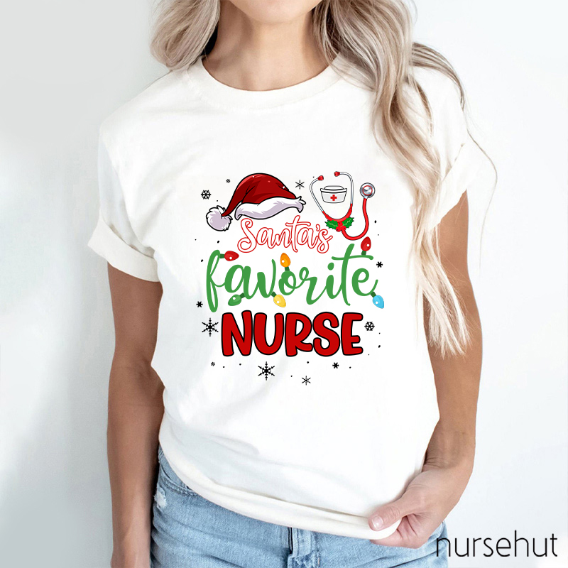 I Am Santa's Favorite Nurse T-Shirt