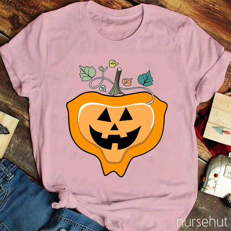 Cute Pumpkin Nurse T-Shirt