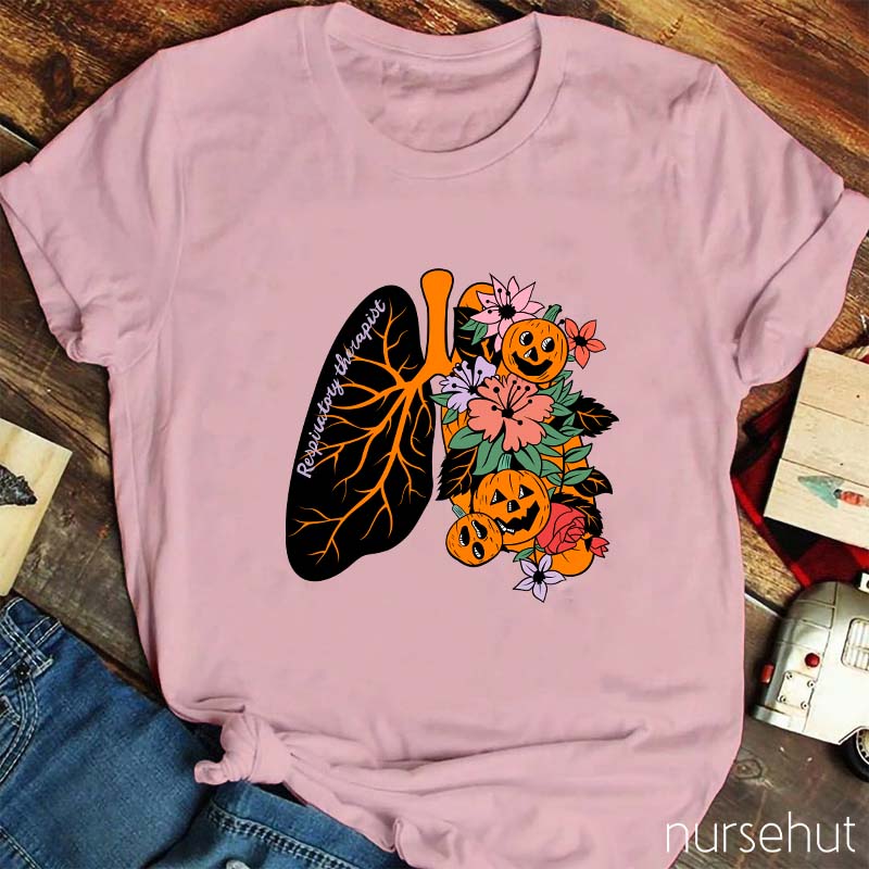 Halloween Respiratory Therapist Nurse T-Shirt