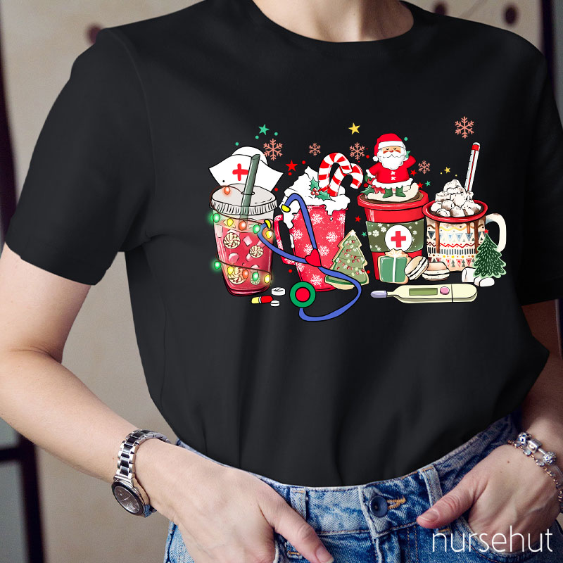 Let's Toast To Celebrate Christmas Nurse T-Shirt