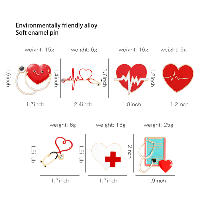 My Heart Was Attacked Series Pin Set