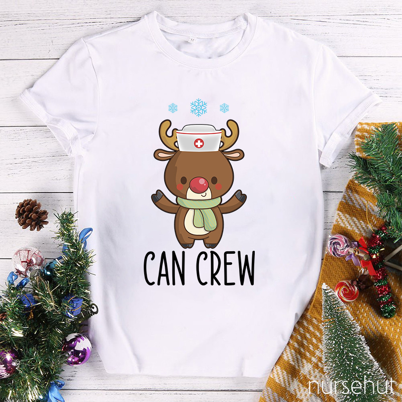 Personalized Christmas Crew Nurse T-Shirt