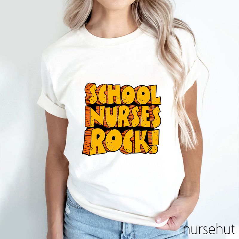School Nurses Rock Nurse T-Shirt
