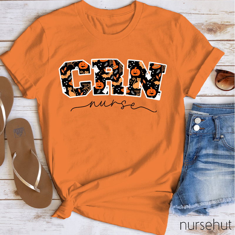 Personalized Happy Halloween Nurse T-Shirt
