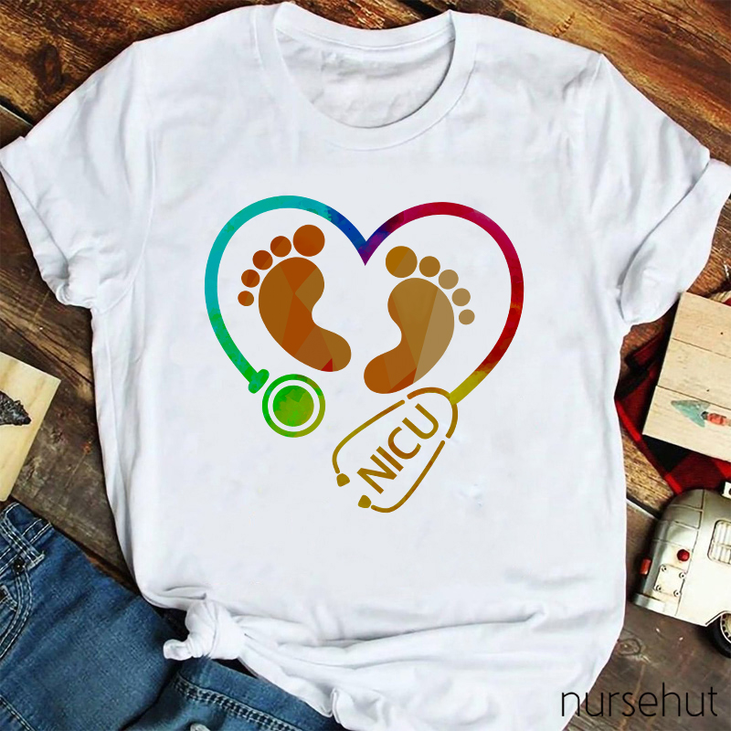 Lovely Baby Feet Nurse T-Shirt