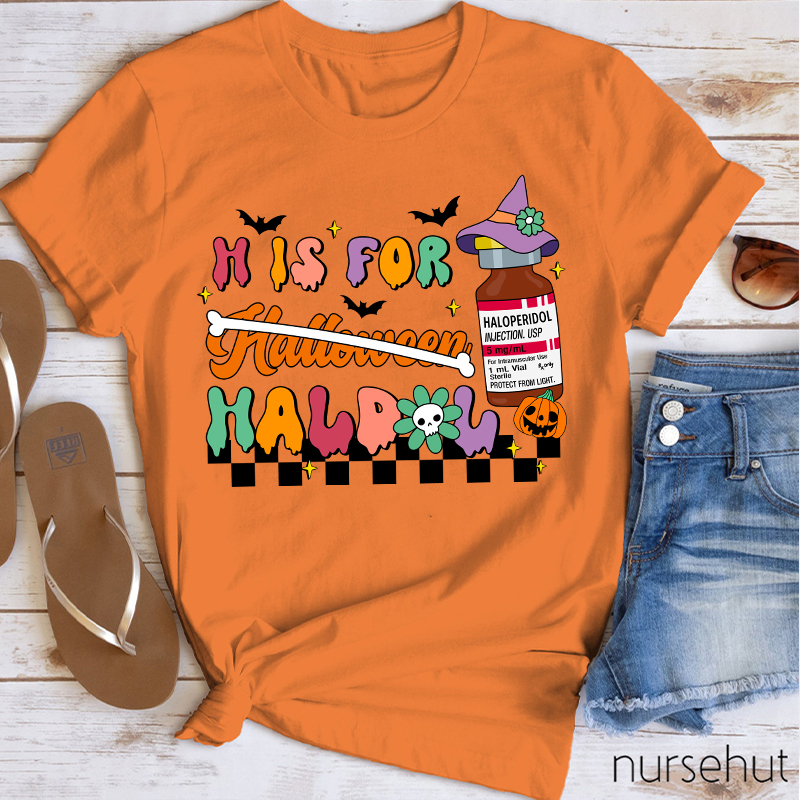 H Is For Halloween Nurse T-Shirt