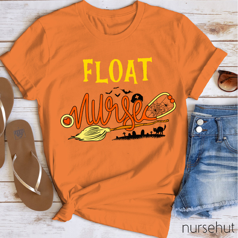 Float Happy Halloween Nurse T-Shirt