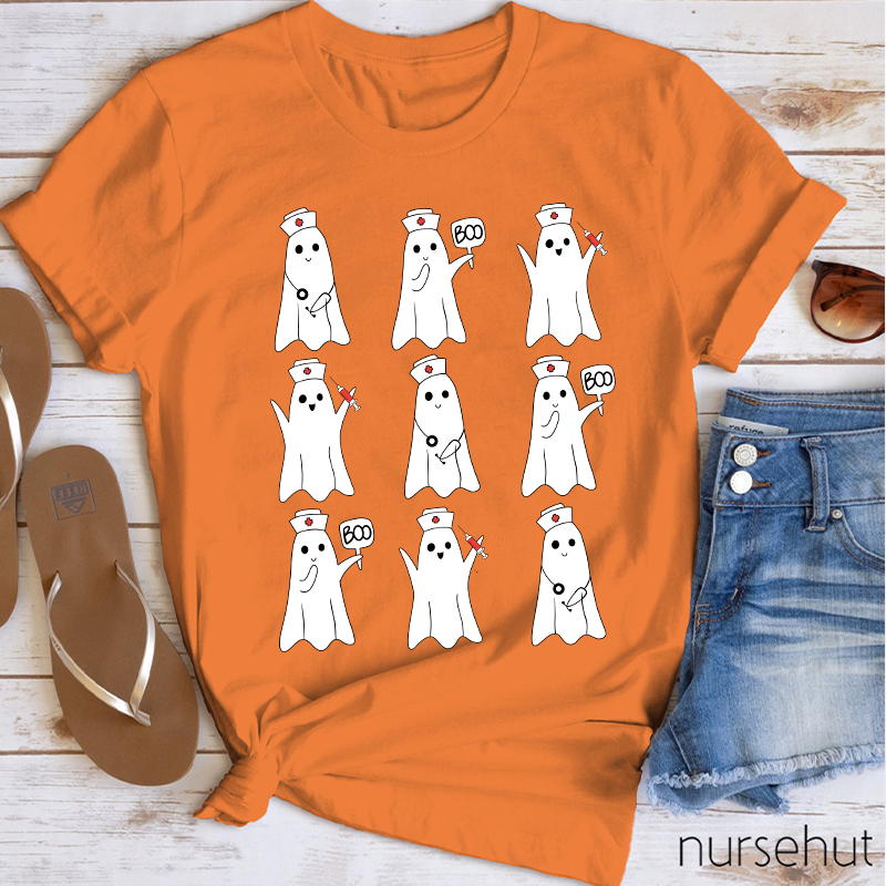 Nine Ghosts Nurse T-Shirt