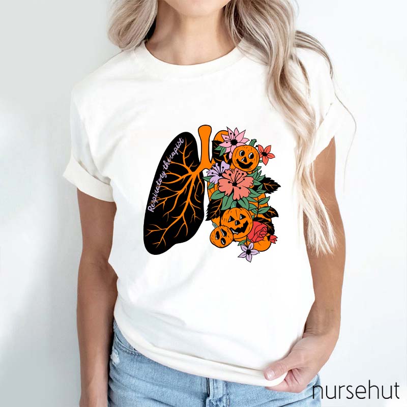 Halloween Respiratory Therapist Nurse T-Shirt