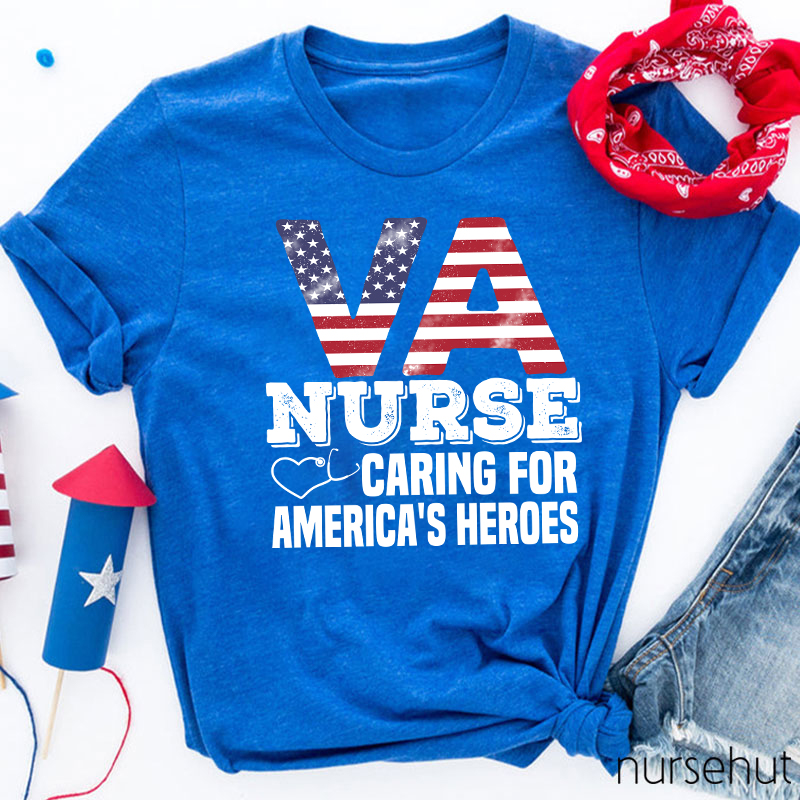 VA Flag Nurse T-Shirt