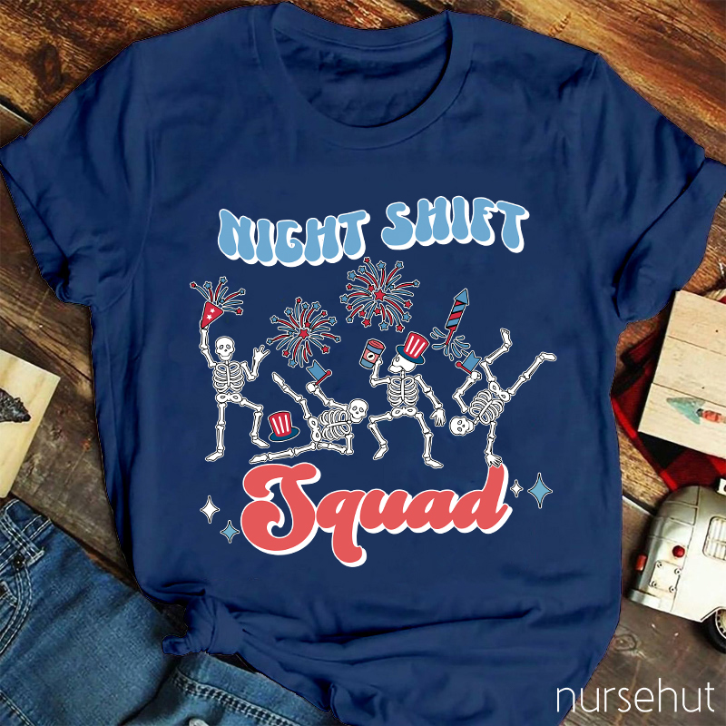 Night Shift Squad Nurse T-Shirt