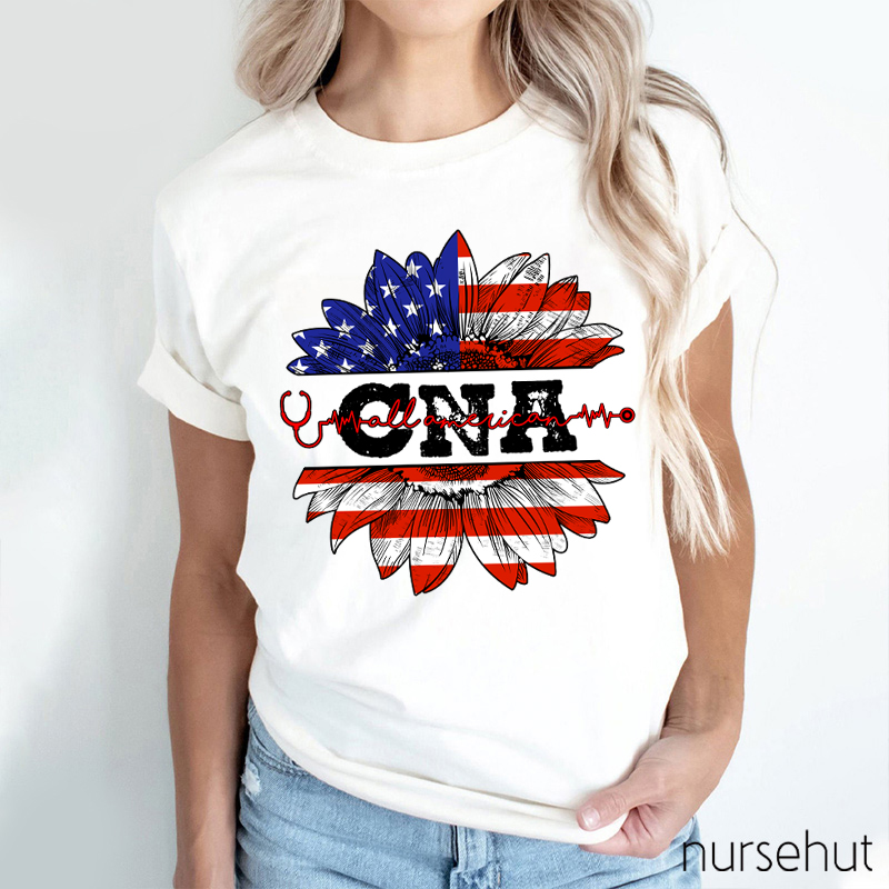 Personalized Department Sunward Flower Nurse T-Shirt