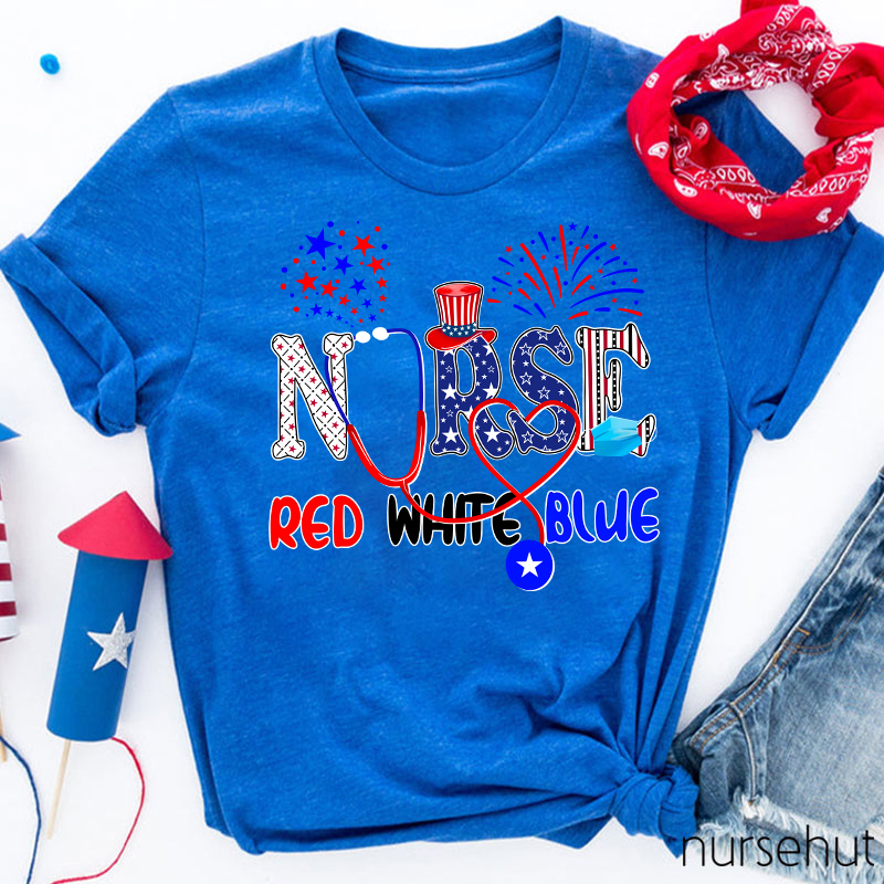 Red White Blue Nurse T-Shirt