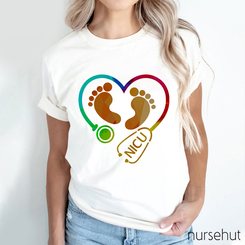 Lovely Baby Feet Nurse T-Shirt
